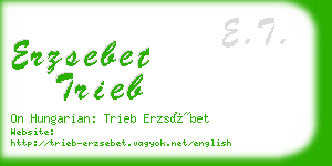 erzsebet trieb business card